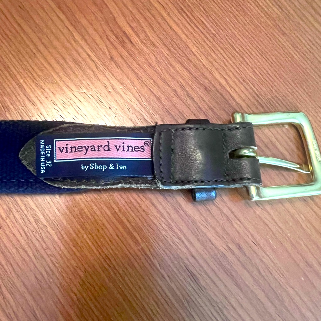 Authentic Vineyard Vine Embossed Belt